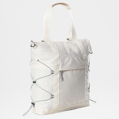 Women's The North Face BOREALIS TOTE Backpacks White Dark Silver Blue | US-10693