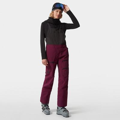 Women's The North Face BRIGANDINE FUTURELIGHT™ BIB Pants Purple / Black | US-42361