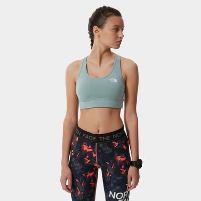 Women's The North Face Bounce Be Gone Sports Bra T Shirts Silver Blue White | US-05739