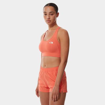 Women's The North Face Bounce Be Gone Sports Bra T Shirts Orange White | US-30591