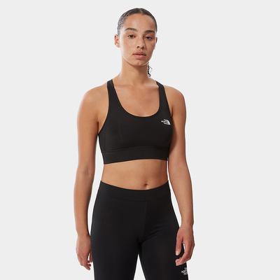 Women's The North Face Bounce Be Gone Sports Bra T Shirts Black White | US-51728