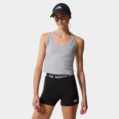 Women's The North Face CROPPED Tank Top Light Grey | US-59380