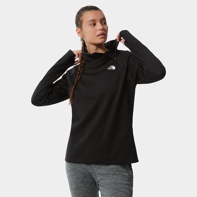 Women's The North Face Canyonlands ¼ Zip Fleece Sweatshirt Black | US-38094