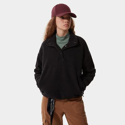 Women's The North Face Cragmont Fleece Sweatshirt Black | US-78405