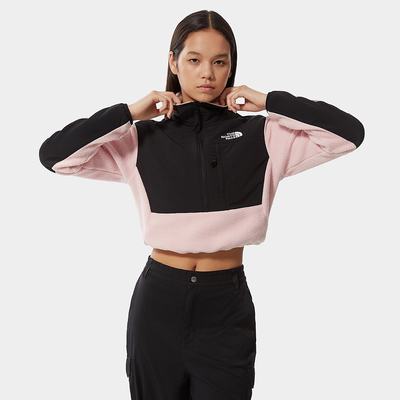 Women's The North Face Cropped Denali Fleeces Pink | US-76594