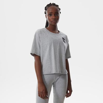 Women's The North Face Cropped Fine T Shirts Light Grey | US-97345