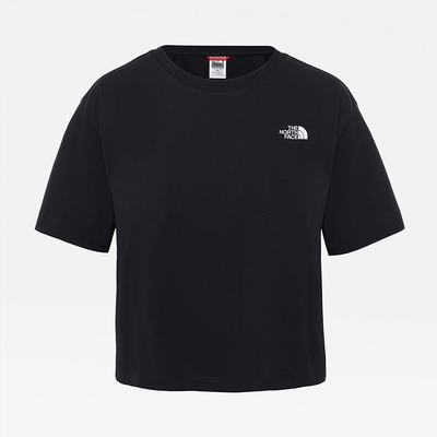 Women's The North Face Cropped Simple Dome T Shirts Black | US-42789