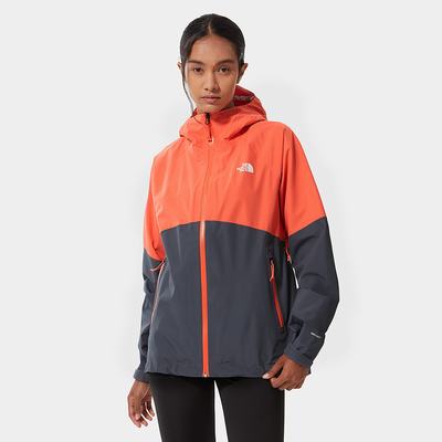 Women's The North Face DIABLO DYNAMIC Waterproof Jackets Orange Grey | US-41386