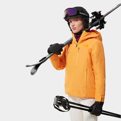 Women's The North Face Descendit Ski Jackets Yellow | US-26984