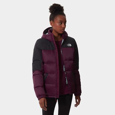 Women's The North Face Diablo Hooded Down Jackets Purple | US-02397