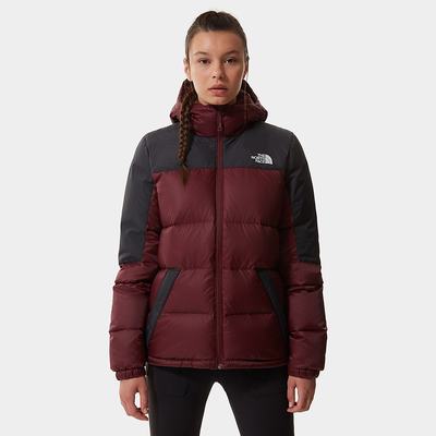 Women's The North Face Diablo Hooded Down Jackets Red Black | US-16025