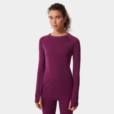 Women's The North Face DotKnit Baselayer T Shirts Purple | US-19257