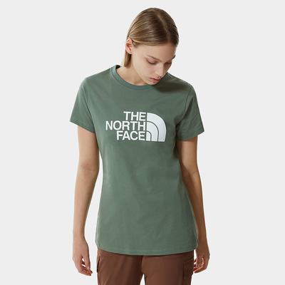 Women's The North Face Easy T Shirts Green | US-95861