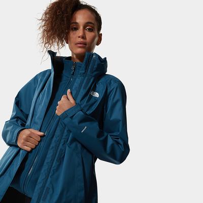 Women's The North Face Evolve II Triclimate® Waterproof Jackets Blue | US-52961