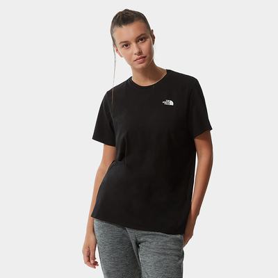 Women's The North Face FOUNDATION GRAPHIC T Shirts Black White | US-50612