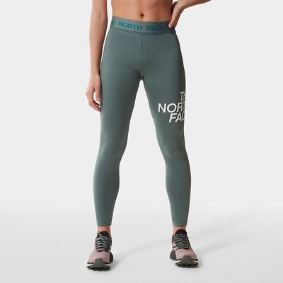 Women's The North Face Flex Mid Rise Leggings Green | US-67904