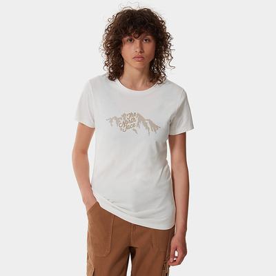 Women's The North Face GRAPHIC T Shirts White | US-95074