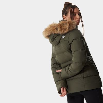 Women's The North Face Gotham Down Jackets Green | US-98537