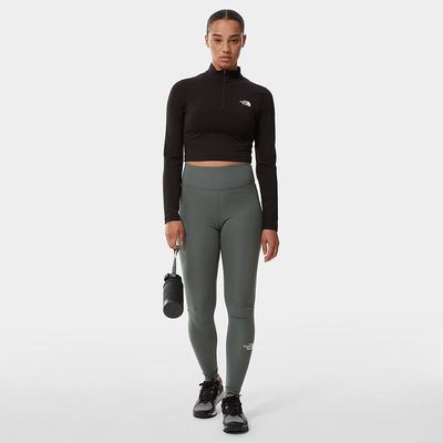 Women's The North Face High-Waisted Pants Green | US-81790