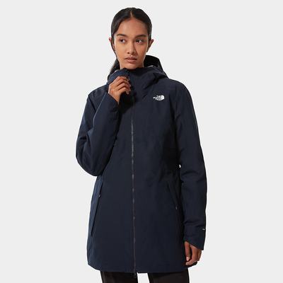 Women's The North Face Hikesteller Insulated Parkas Navy | US-21690