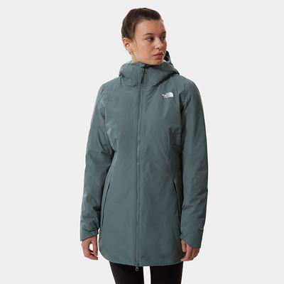 Women's The North Face Hikesteller Insulated Parkas Green | US-84532