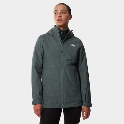 Women's The North Face Hikesteller Triclimate Jackets Green Dark Olive Green | US-28910