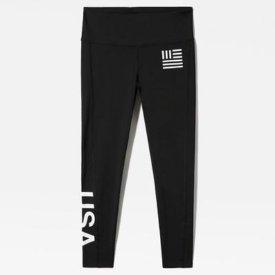 Women's The North Face INTERNATIONAL COLLECTION 7/8 Leggings Black | US-71809