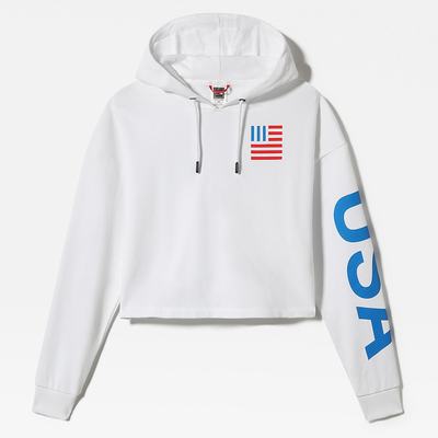 Women's The North Face INTERNATIONAL COLLECTION Hoodie White | US-93756