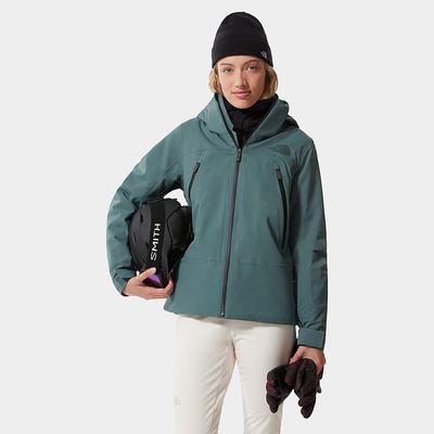 Women's The North Face Lenado Ski Jackets Green | US-93714