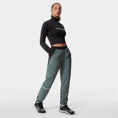 Women's The North Face MOUNTAIN ATHLETICS WIND Pants Green | US-69538