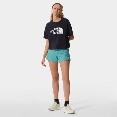 Women's The North Face Mountain Lifestyle Shorts Blue | US-79810