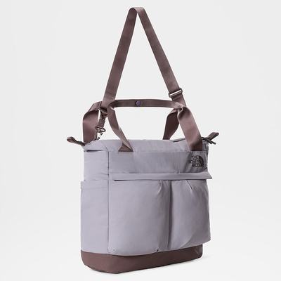 Women's The North Face Never Stop Tote Bags Deep Grey Purple | US-83510