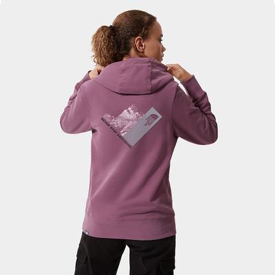 Women's The North Face New Climb Fleece Sweatshirt Purple | US-51069