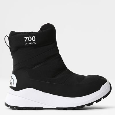 Women's The North Face Nuptse Boots II Winter Boots Black White | US-21564