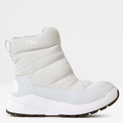 Women's The North Face Nuptse Boots II Winter Boots Grey / White | US-46702