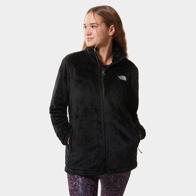 Women's The North Face Osito Fleece Sweatshirt Black White | US-09536