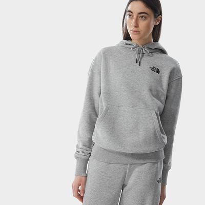 Women's The North Face Oversized Essential Hoodie Light Grey | US-68351