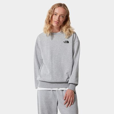 Women's The North Face Oversized Essential Sweatshirt Light Grey | US-75682