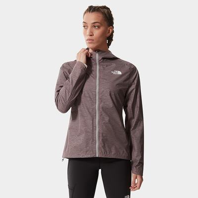 Women's The North Face Printed First Dawn Lightweight Jackets Deep Grey Purple | US-07694