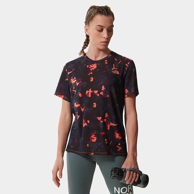 Women's The North Face Printed Wander T Shirts Orange | US-08397