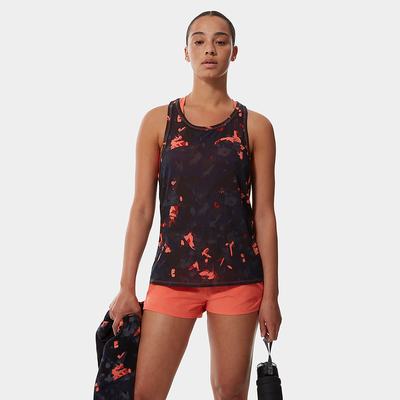 Women's The North Face Printed Wander Tank Top Orange | US-25164