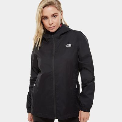 Women's The North Face Quest Hooded Lightweight Jackets Black Grey | US-53479