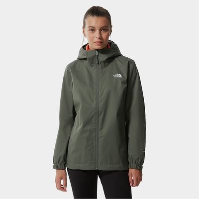 Women's The North Face Quest Hooded Lightweight Jackets Black | US-64207