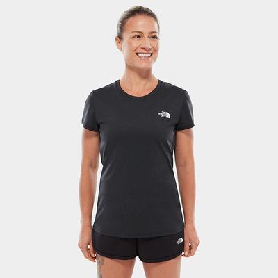 Women's The North Face Reaxion Ampere T Shirts Black | US-13064