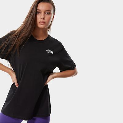 Women's The North Face Relaxed Simple Dome T Shirts Black | US-50823