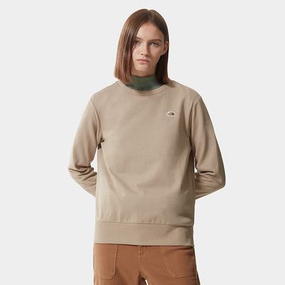 Women's The North Face Scrap Graphic Sweaters Light Brown | US-49673