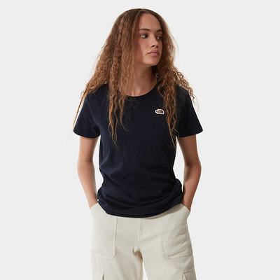 Women's The North Face Scrap Graphic T Shirts Navy | US-74103