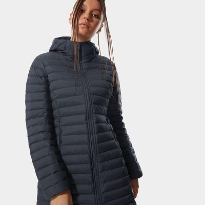 Women's The North Face Stretch DOWN Down Jackets Navy | US-95610