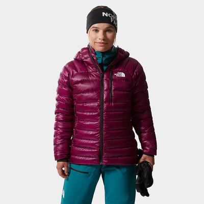 Women's The North Face Summit Hooded Jackets Purple | US-84021