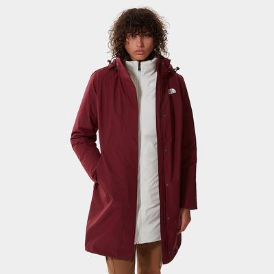 Women's The North Face Suzanne Triclimate Parkas Red White | US-02654